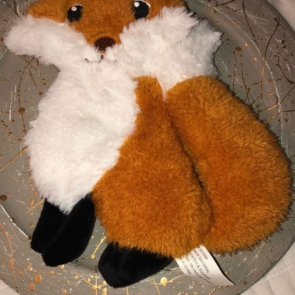 PetShoppe Cutest Fox Squeaker Mat Dog Toy White Rust Brown Black NWT - Picture 6 of 10